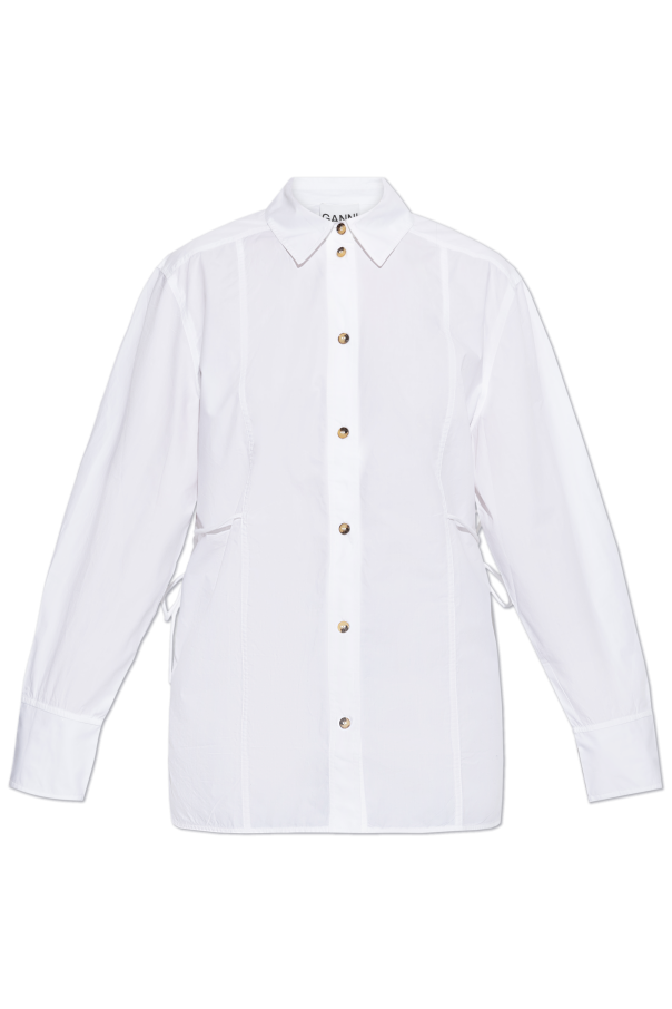 Ganni Shirt with decorative side ties