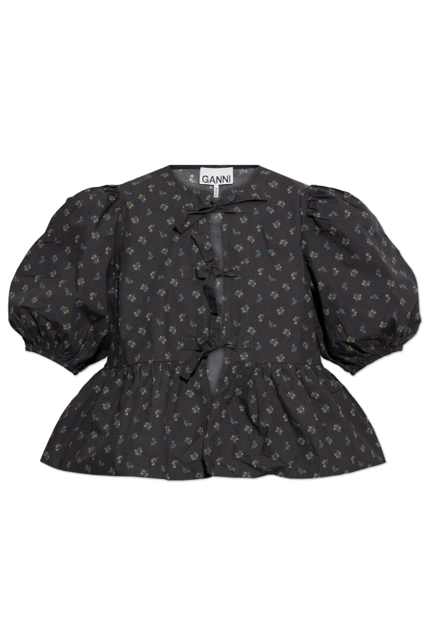 Ganni Shirt with floral motif