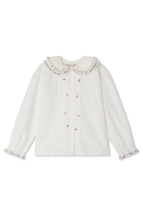 Cotton shirt with colorful embroidery, zdjęcie 1 Cotton shirt with colorful embroidery od Bonpoint