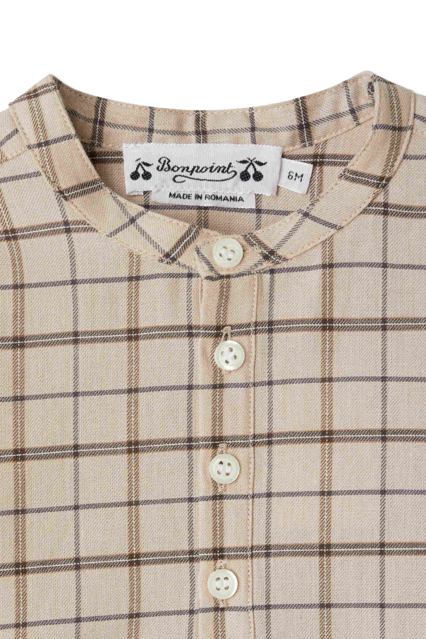 Bonpoint  Top con estampado a cuadros