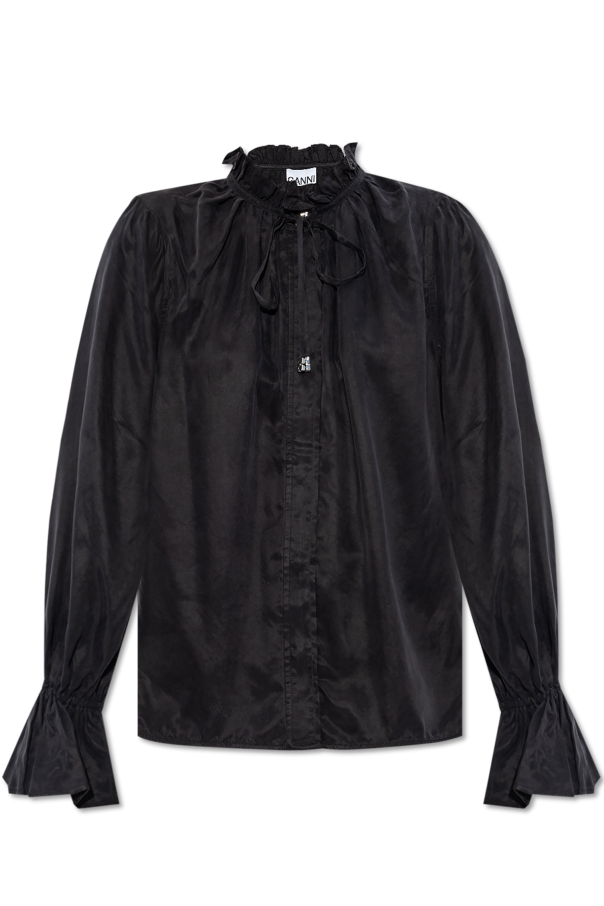 Ganni Camisa con volantes