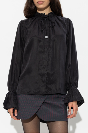 Ganni Camisa con volantes