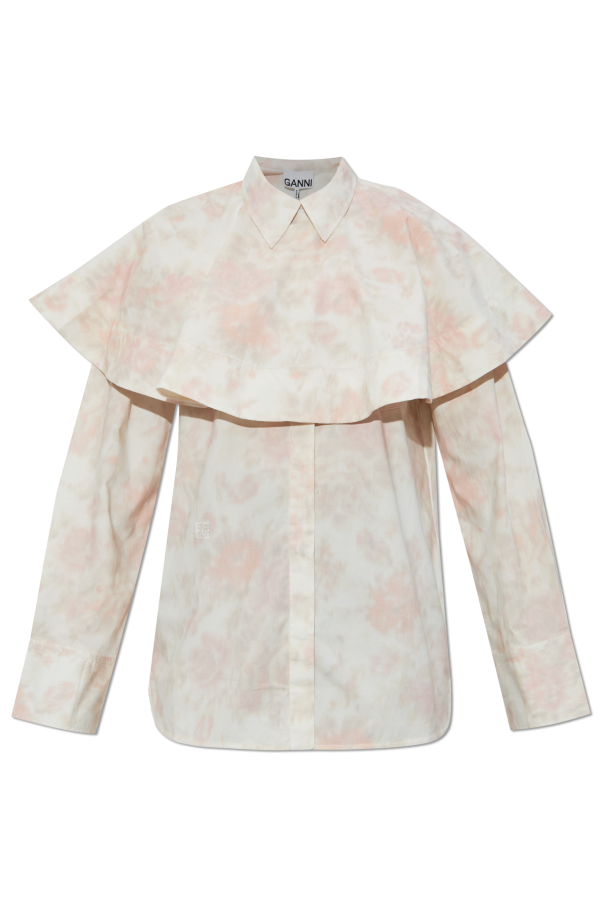 Shirt with a decorative collar od Ganni