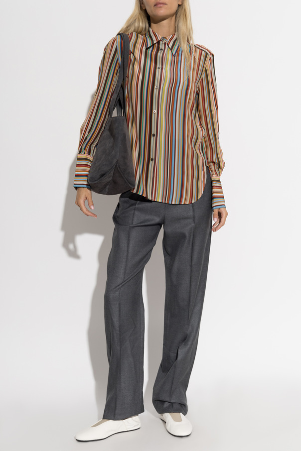 Paul Smith Hedvábná košile s proužky