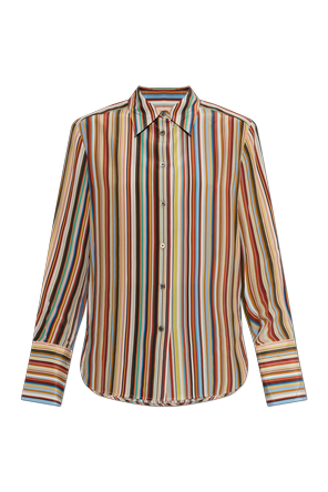 Silk striped shirt