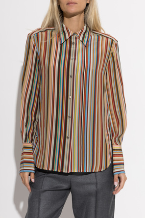 Paul Smith Hedvábná košile s proužky