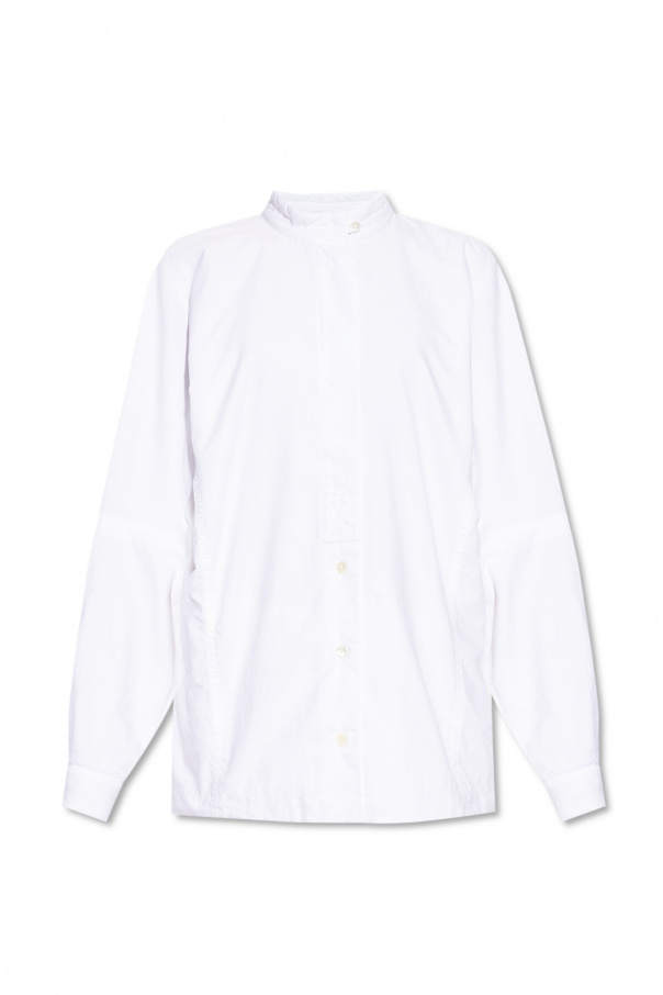 Lemaire Cotton shirt with standing collar