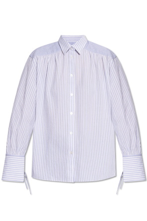 Shirt with striped pattern
