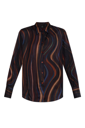 Shirt with a striped motif