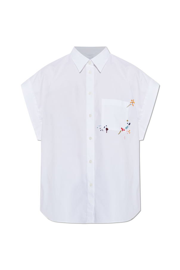 PS Paul Smith Koszula z kolorowym haftem