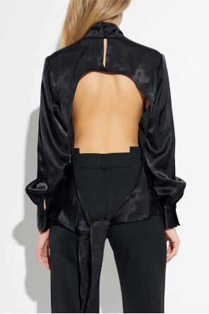 VETEMENTS Satin top with open back