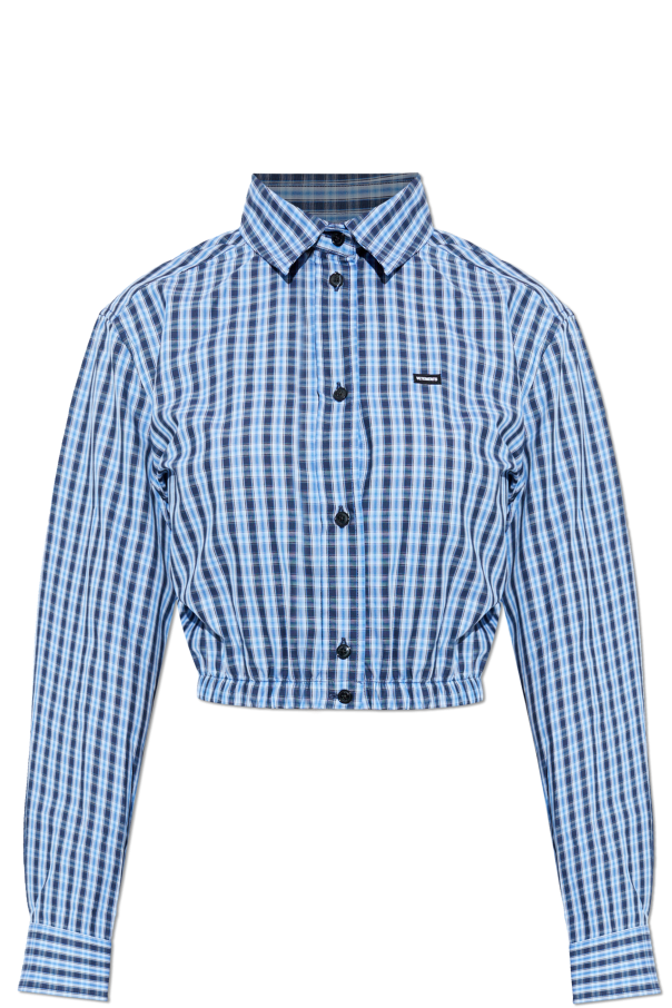 VETEMENTS Short plaid shirt