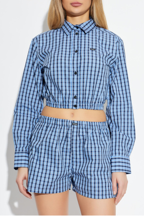 VETEMENTS Short plaid shirt