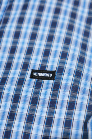 VETEMENTS Short plaid shirt