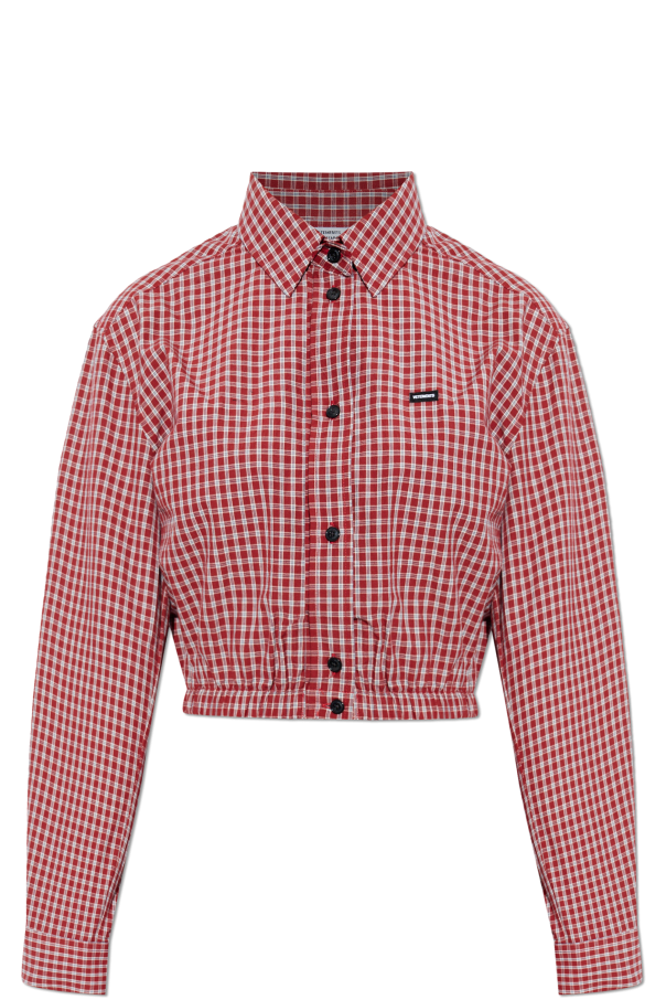 Short check-patterned shirt od VETEMENTS