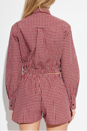 VETEMENTS Short check-patterned shirt