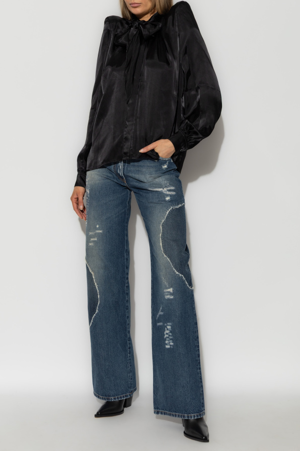 VETEMENTS Bluse mit Schulterpolstern