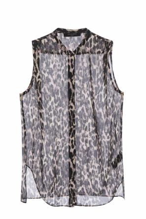 ‘Wing’ leopard-printed shirt