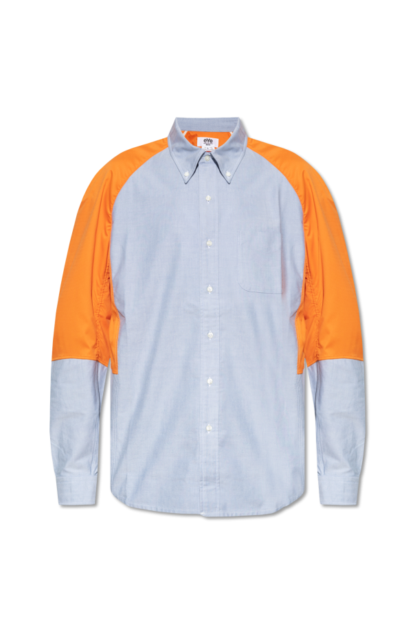 Ea7 Emporio Armani logo-print two-tone T-shirt ASOS EDITION T-shirt moulant en tulle à effet tie-dye