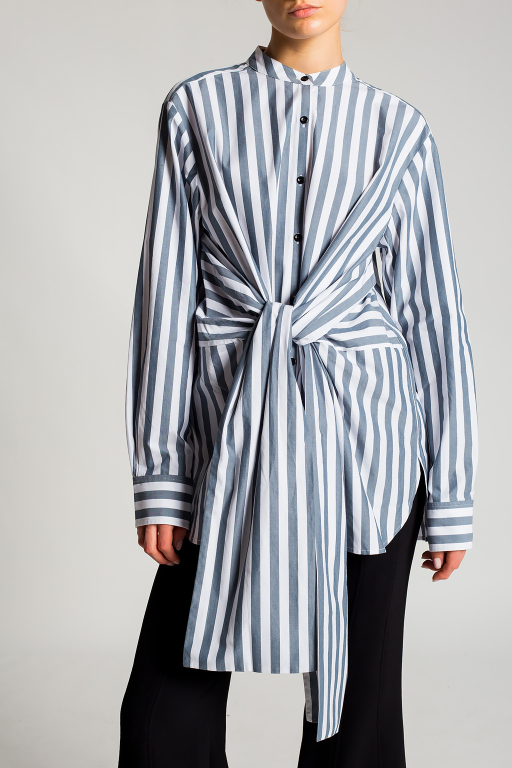 PROENZA SCHOULER WEŁNIANE SPODNIE W KANT Striped shirt