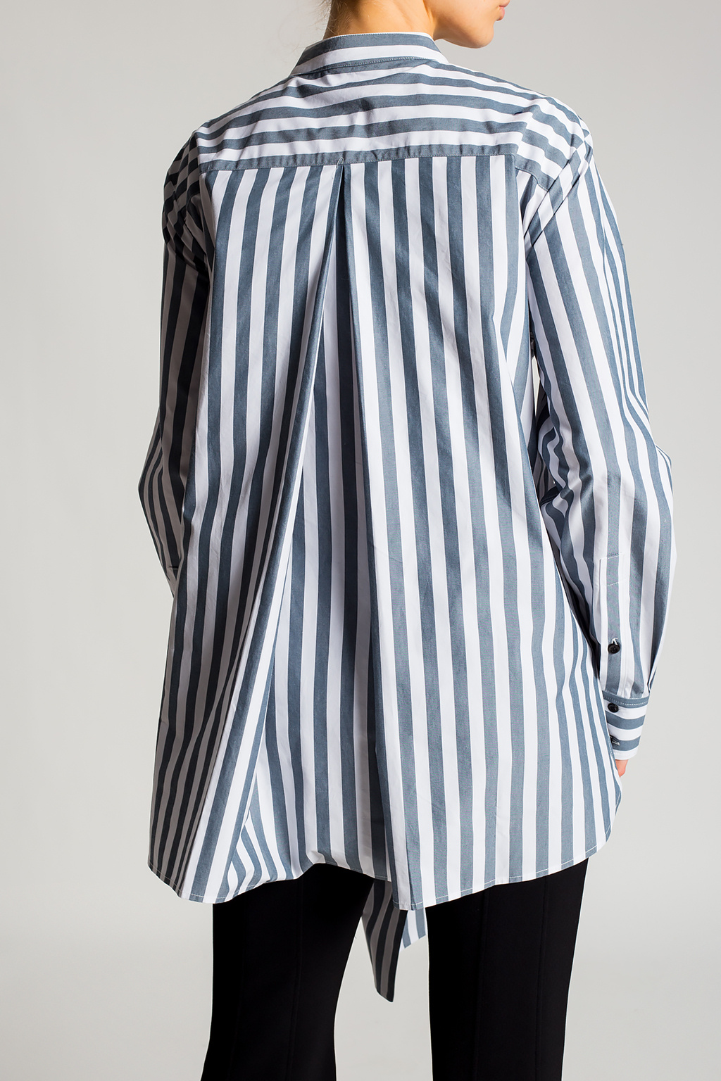 PROENZA SCHOULER WEŁNIANE SPODNIE W KANT Striped shirt