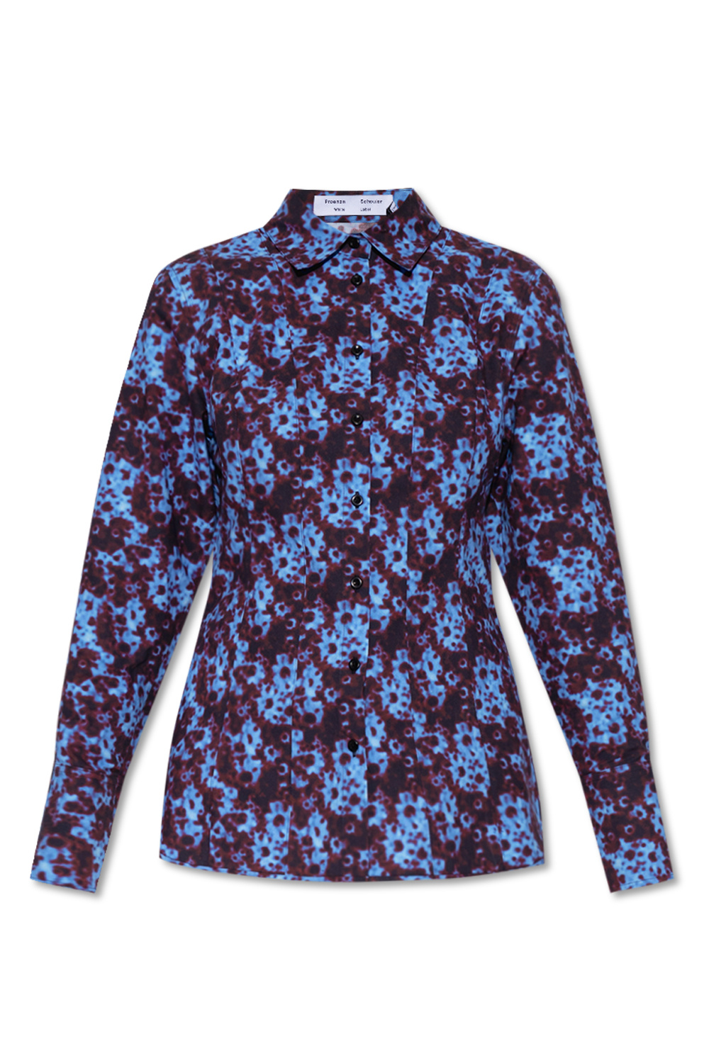 Proenza Schouler Top con maniche a cuffia Nero Patterned shirt