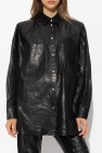 Iro BLACK ‘Alegre’ leather shirt