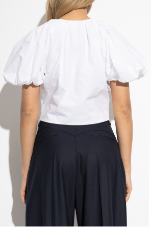 FRAME Top with puff sleeves