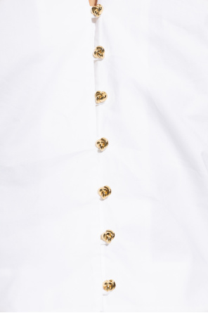 FRAME Top with puff sleeves