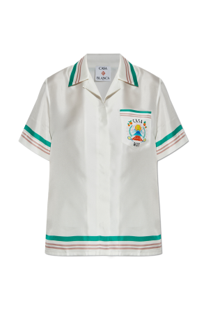 Silk shirt with pocket