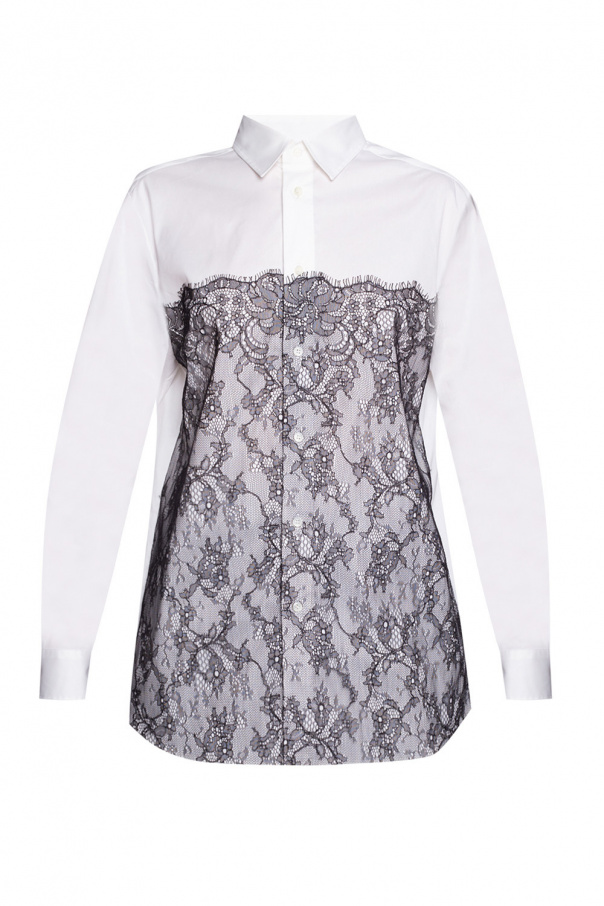 Red Valentino Lace-trimmed shirt