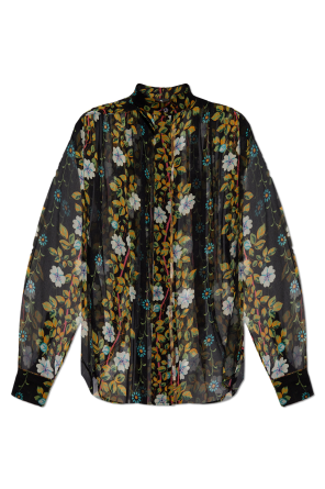 Silk shirt with floral motif od Etro