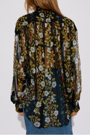 Etro Silk shirt with floral motif