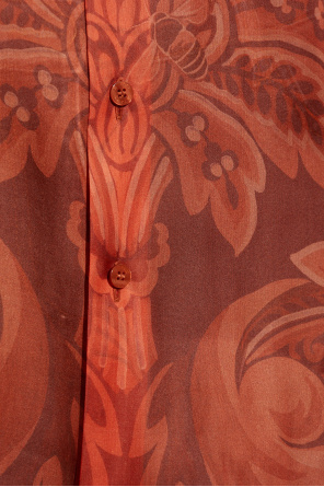 Etro Camisa de seda con motivo floral