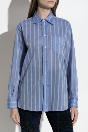 Etro Camisa de materiales combinados