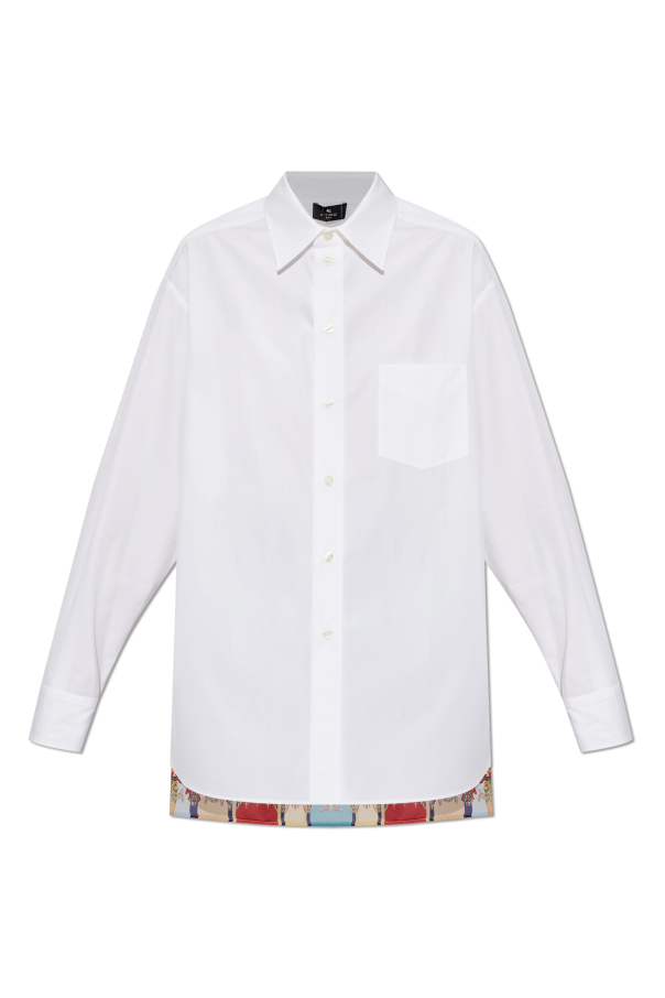 Shirt made of combined fabrics od Etro