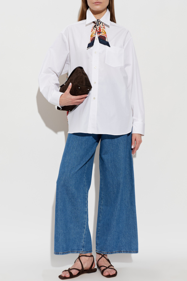 Etro Shirt made of combined fabrics