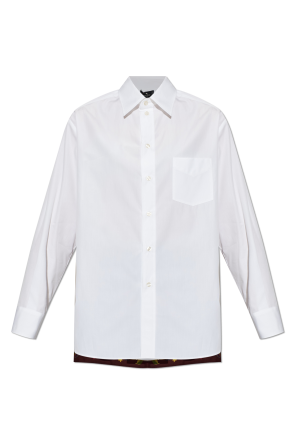 Shirt made from mixed fabrics