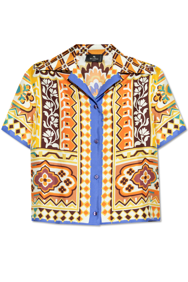 Silk short-sleeve shirt od Etro