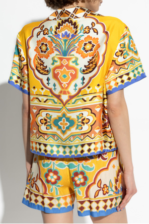 Etro Camisa de seda de manga corta