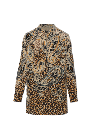 Silk shirt with print