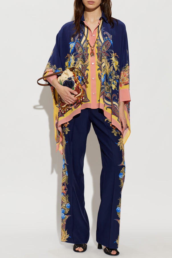 Etro Silk shirt with asymmetric cut