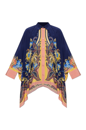 Silk shirt with asymmetric cut od Etro