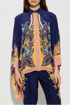 Etro Silk shirt with asymmetric cut