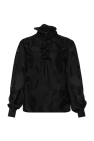 Etro BLACK Floral pattern top