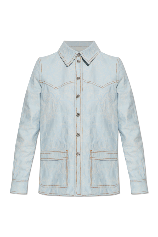 Denim shirt with pockets od Etro