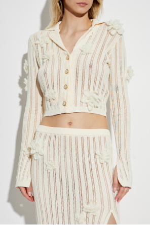 Casablanca Cardigan mit Aufnähern