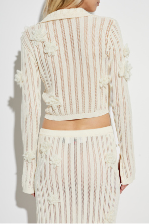 Casablanca Cardigan mit Aufnähern