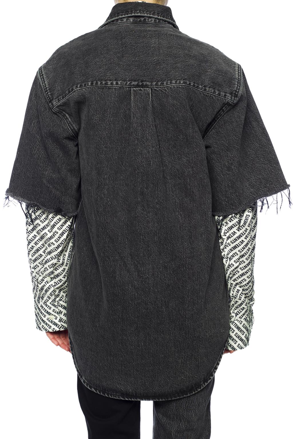 vetements denim shirt