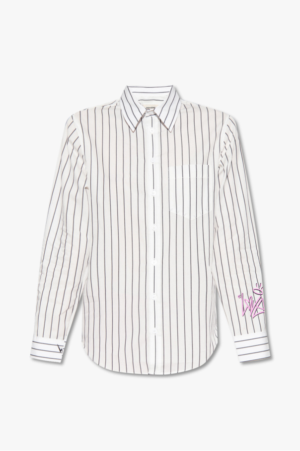 Zadig & Voltaire Pinstriped button-fastening shirt